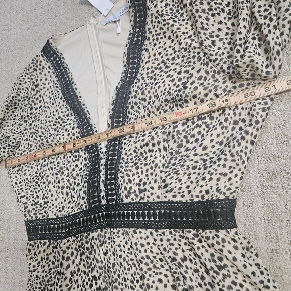 NWT BALTIC BORN Cha Cha Maxi Dress Womens SZ X-Large Beige/Black Boho Chic Flowy - Picture 14 of 16
